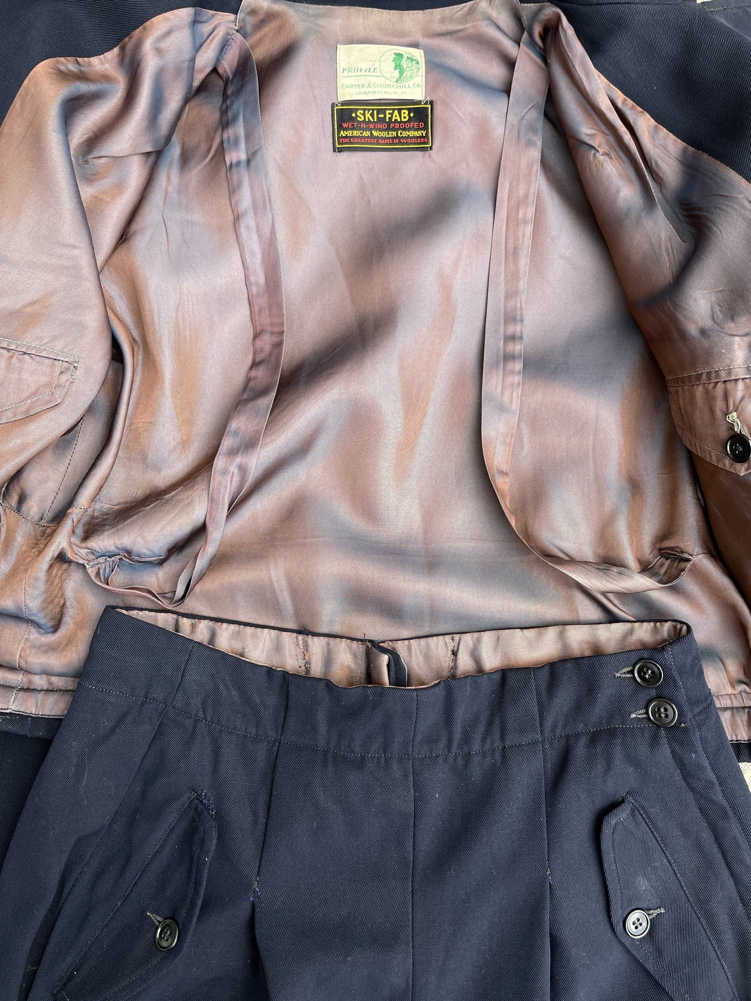 1940s Gabardine Ski Suit