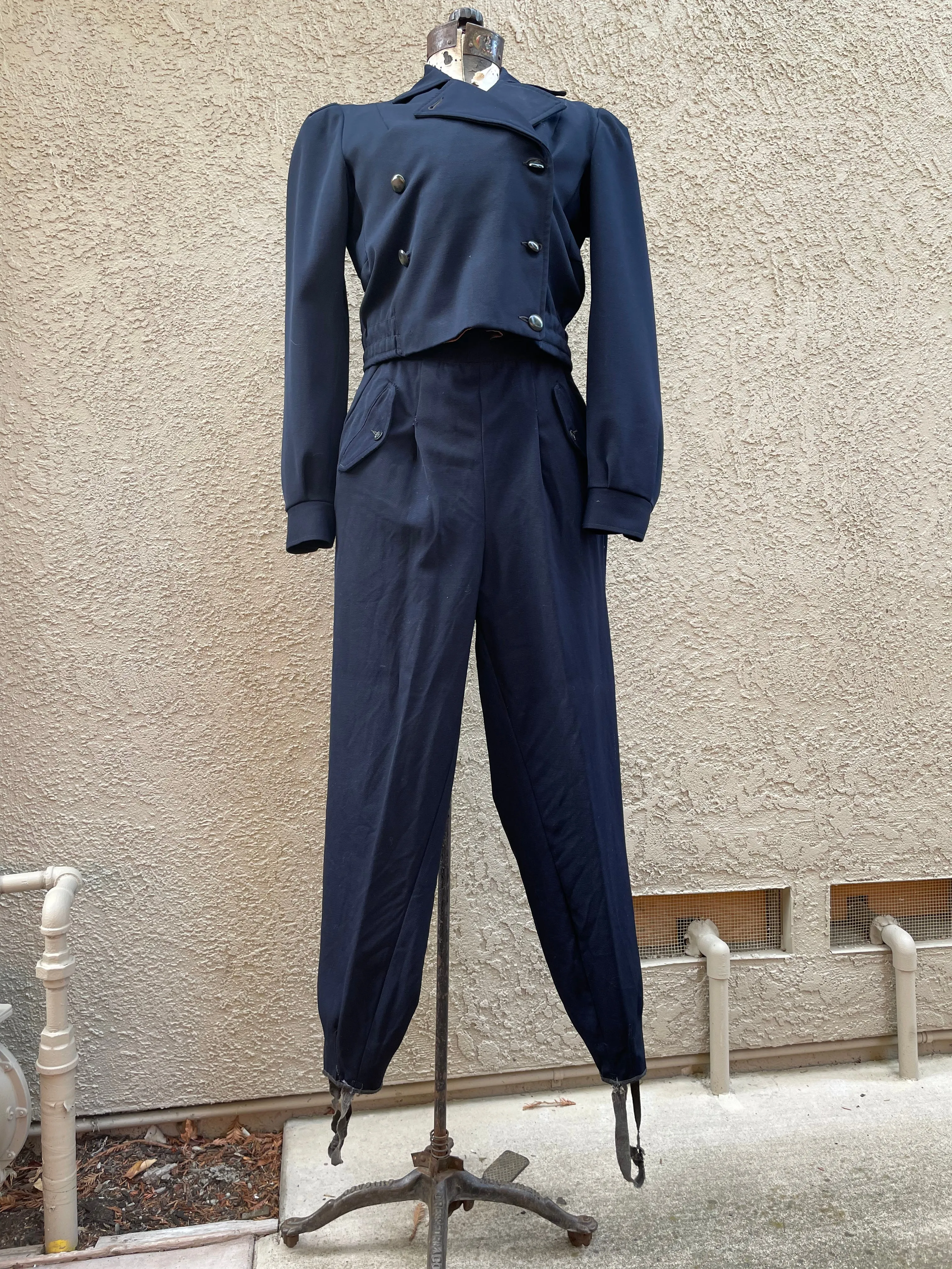1940s Gabardine Ski Suit