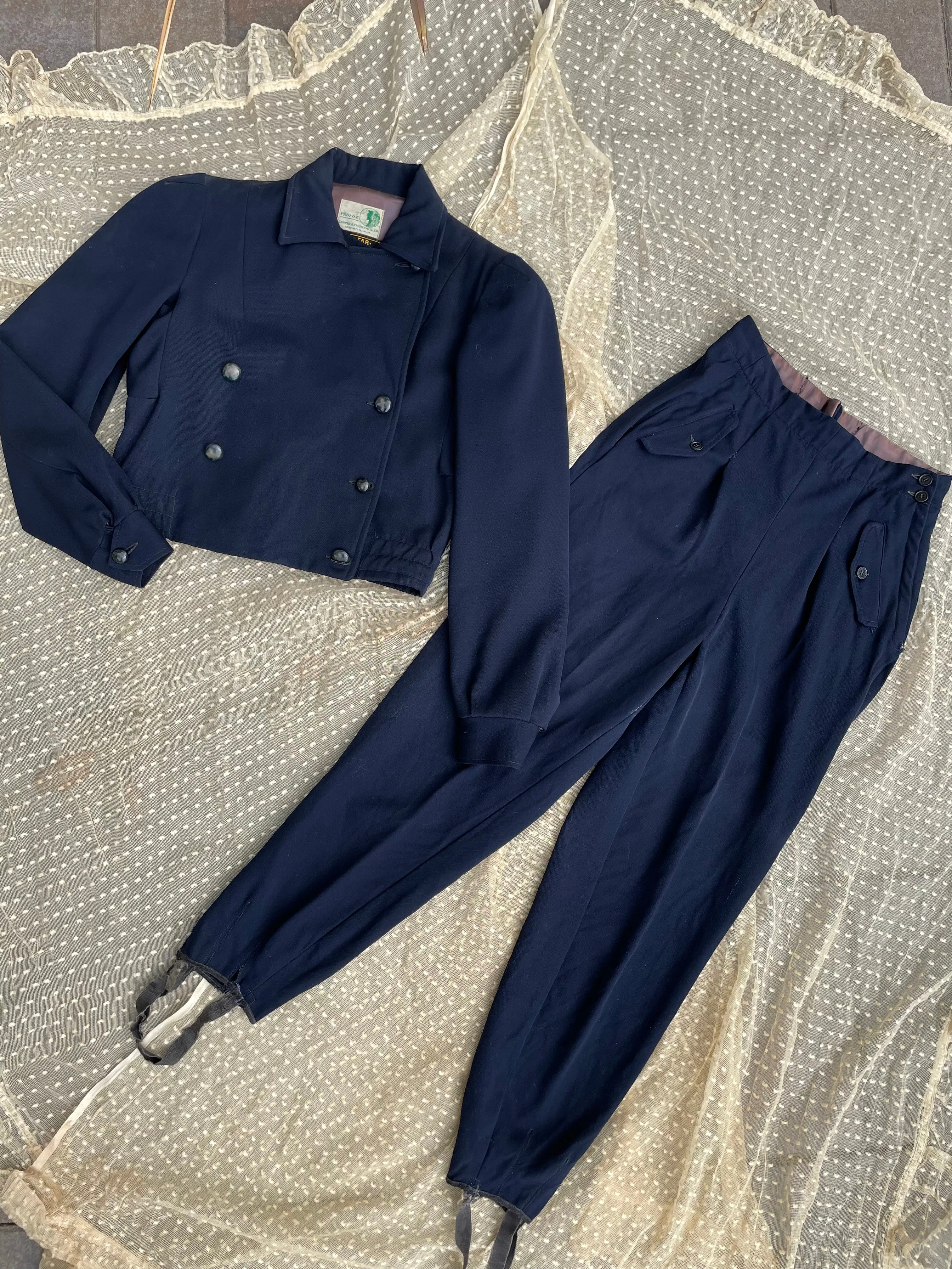 1940s Gabardine Ski Suit
