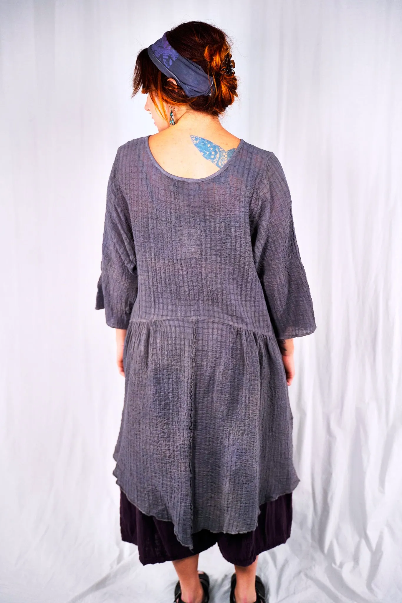 2259 Hand Dyed 2 Pocket Crinkle Dress Urban