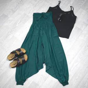 Aladdin Pants/Jumpsuit - Dark Emerald