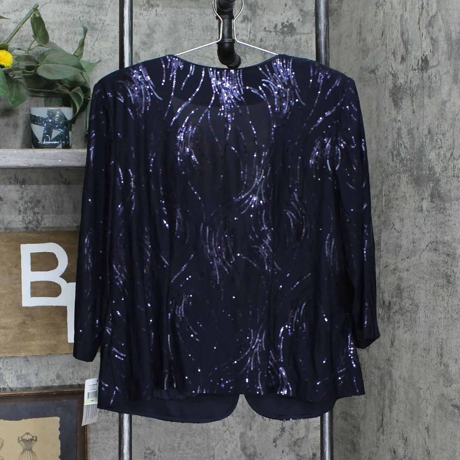 Alex Evenings Plus Size Sequin Mock Two-Piece Dress With Jacket