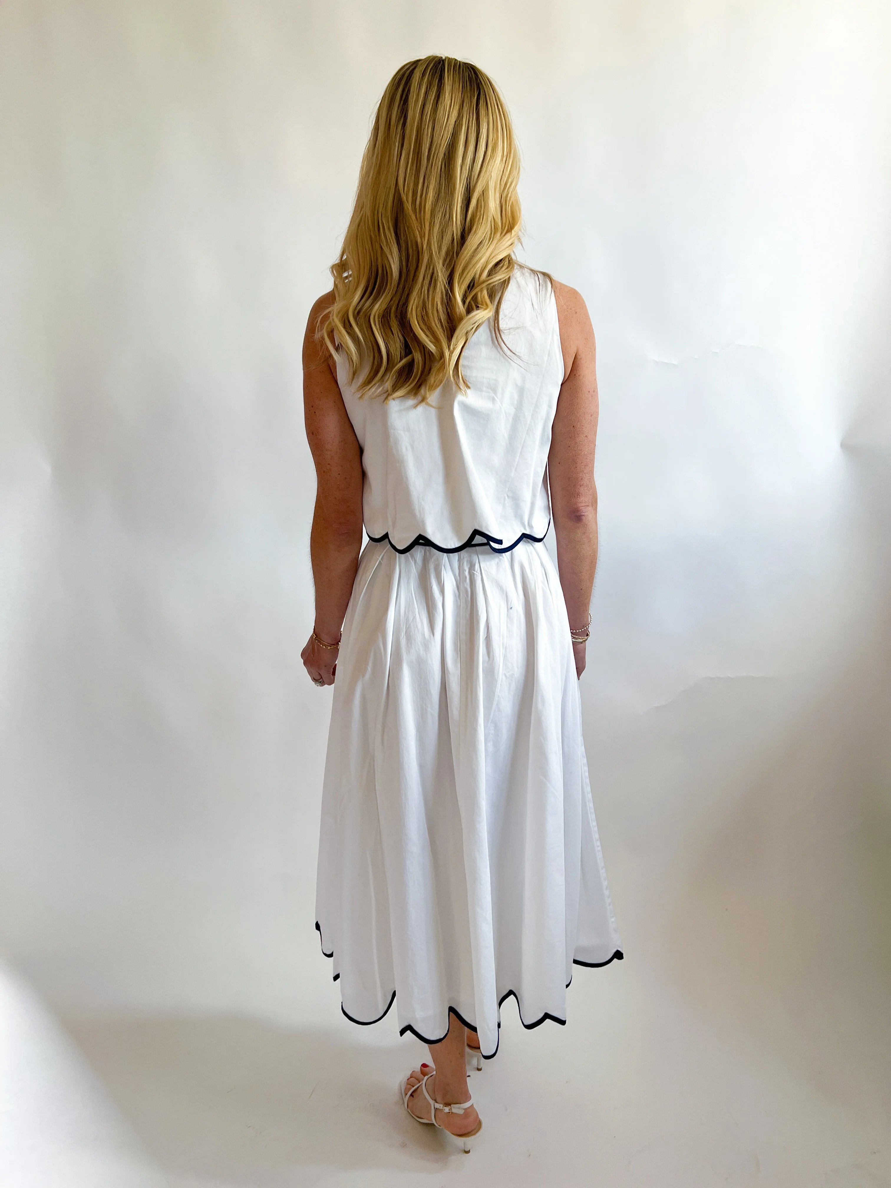 Alexis Cotton Scallop Skirt