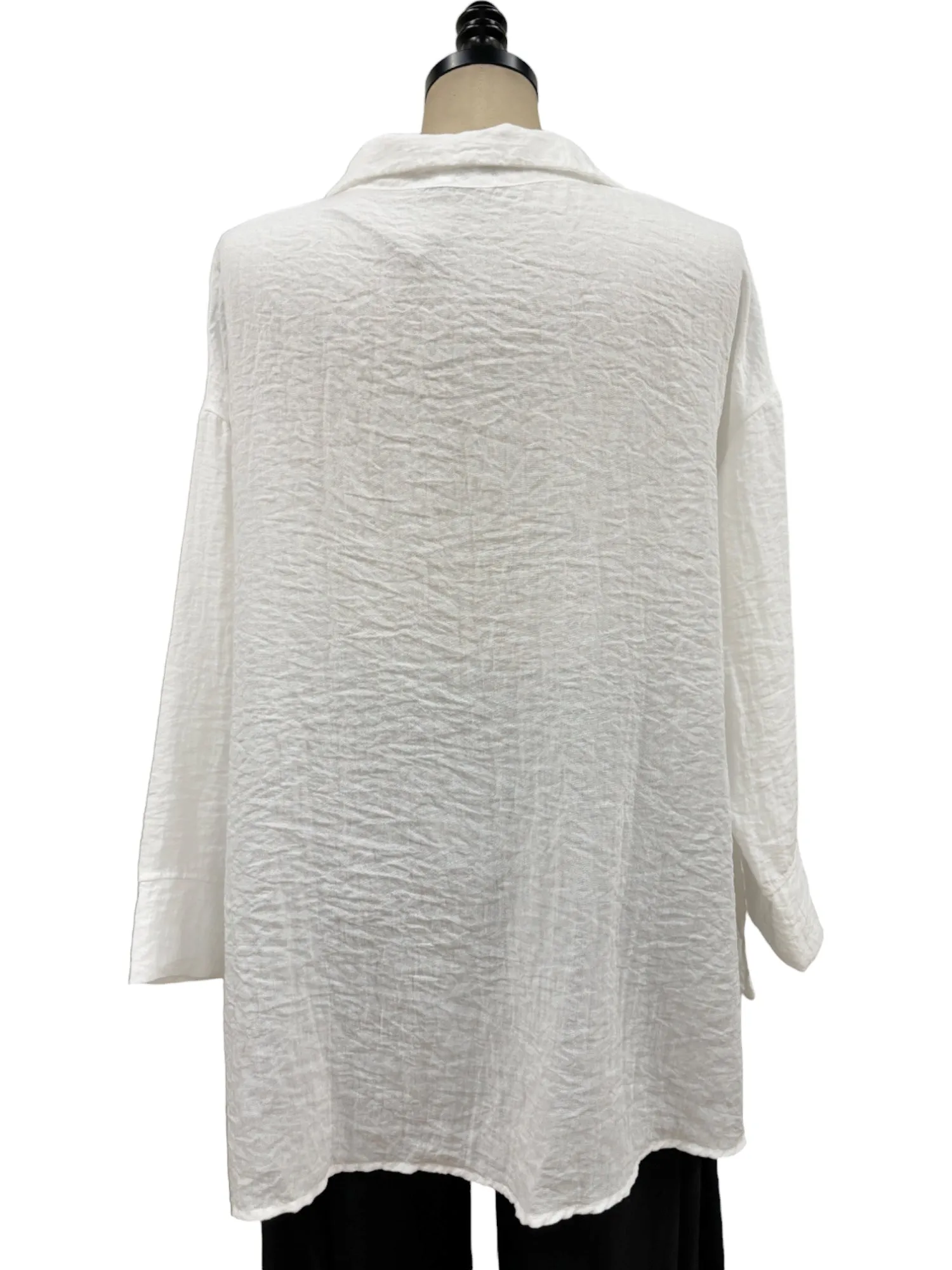 Aline split Blouse in Laundered