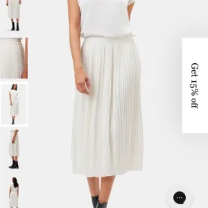 Amour Vert Blaze Pleated Recycled Sateen Skirt
