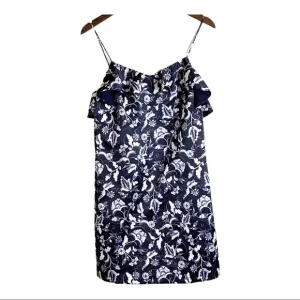 Amur Michelle Ruffle Overlay Shift Mini Dr…