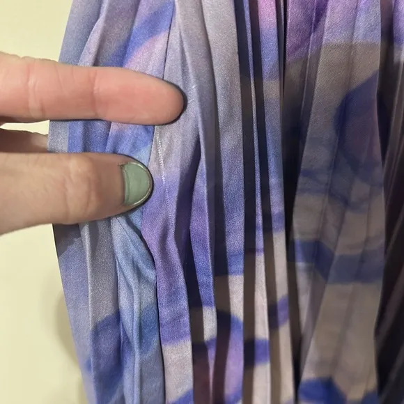 Anthropologie Siddhartha Bansal Marbled Purple TieDyed Maxi Skirt Orig$200