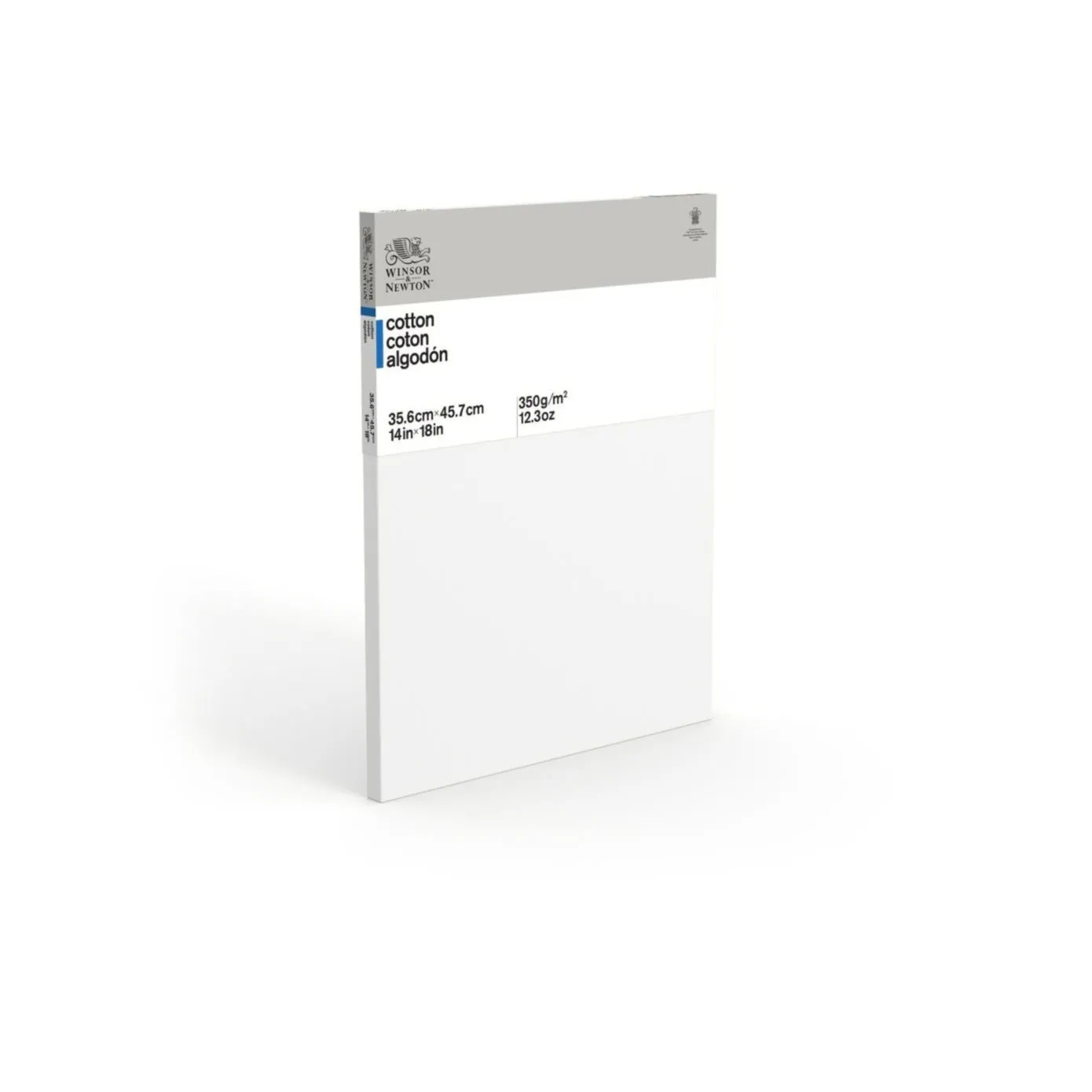Artists Stretched Canvas - STANDARD Depth - WHITE PRIMED Cotton - SINGLE  - 350 gsm - Winsor & Newton CLASSIC -   14 x 18" (356 x 457 mm)
