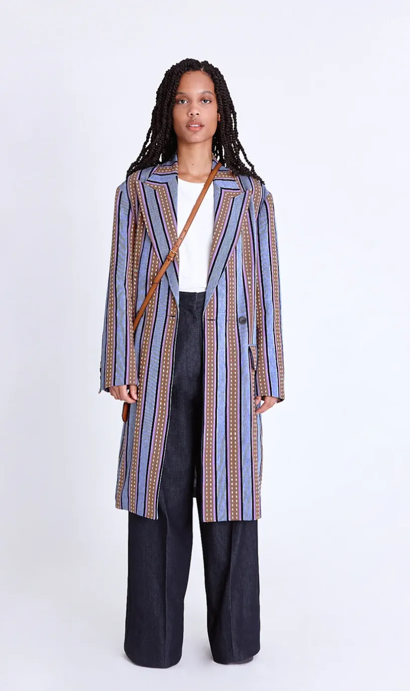 Asantii Jabali Handwoven Coat