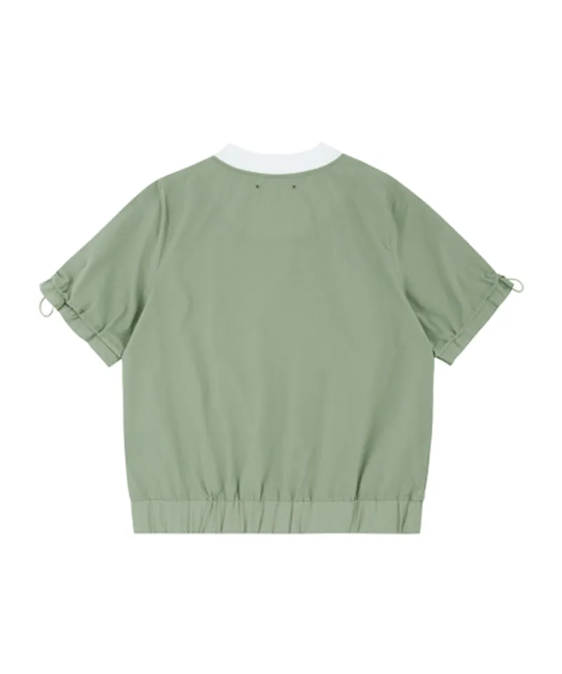 AVEN Shirring Short Sleeve Anorak - Mint