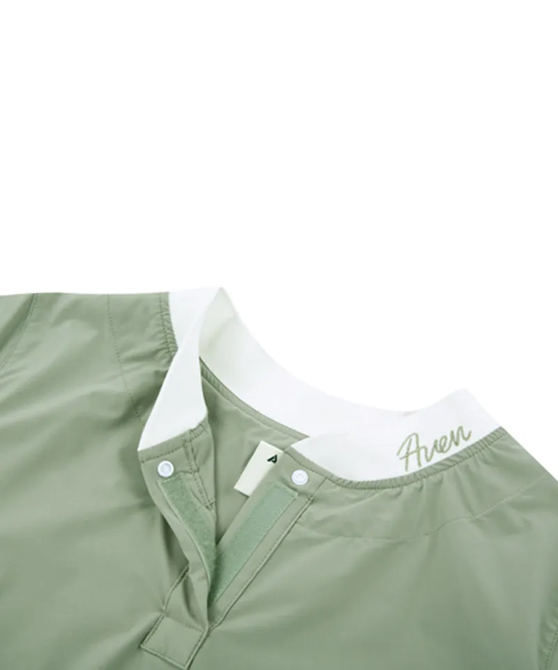 AVEN Shirring Short Sleeve Anorak - Mint