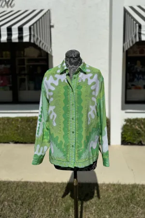 Averardo Bessi Silk Button-Down Blouse in Cruise 010
