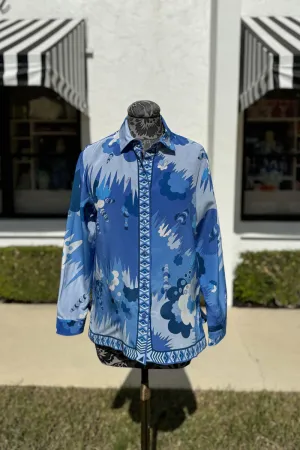 Averardo Bessi Silk Button Down Blouse in Drop 010