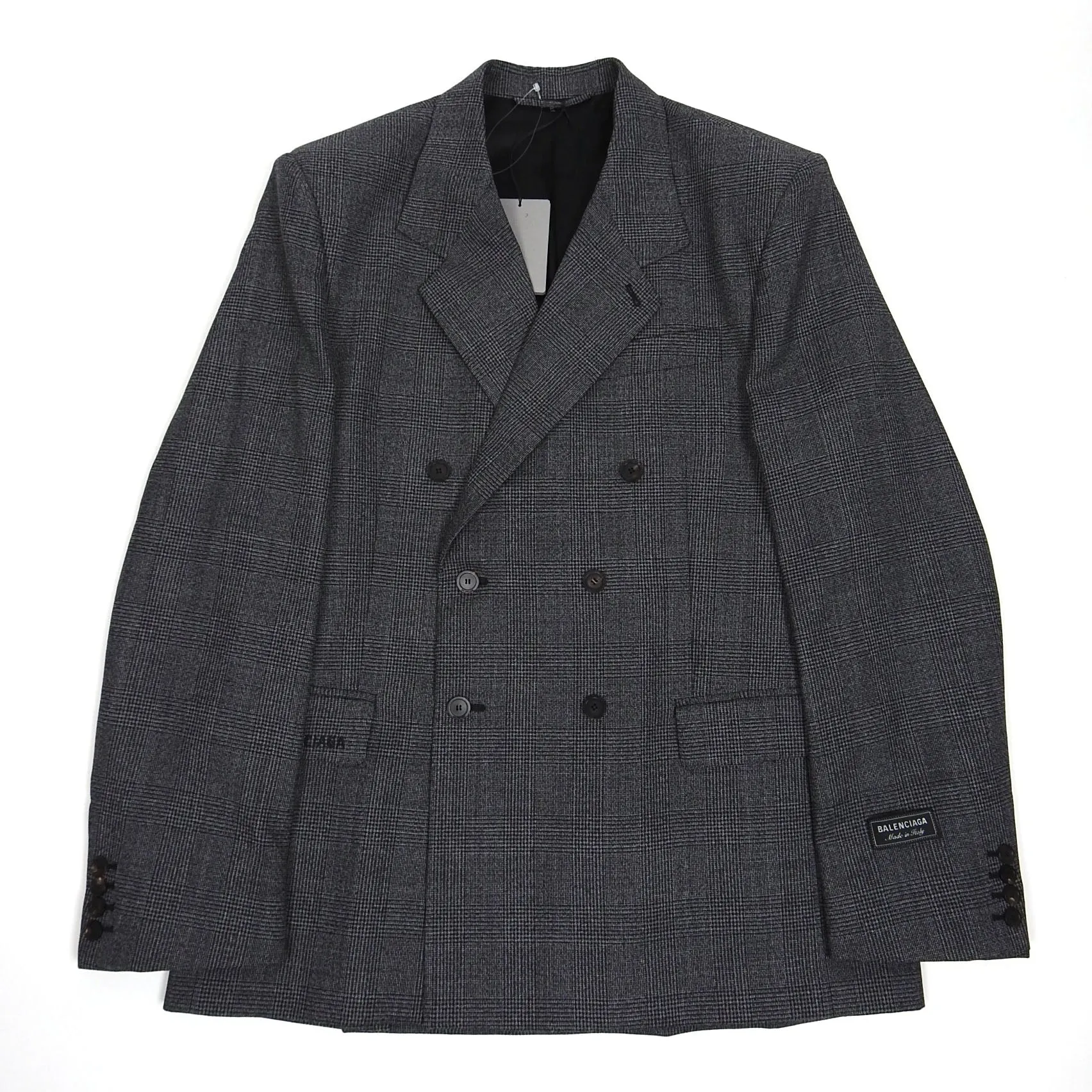 Balenciaga Oversized Check Blazer Size 48