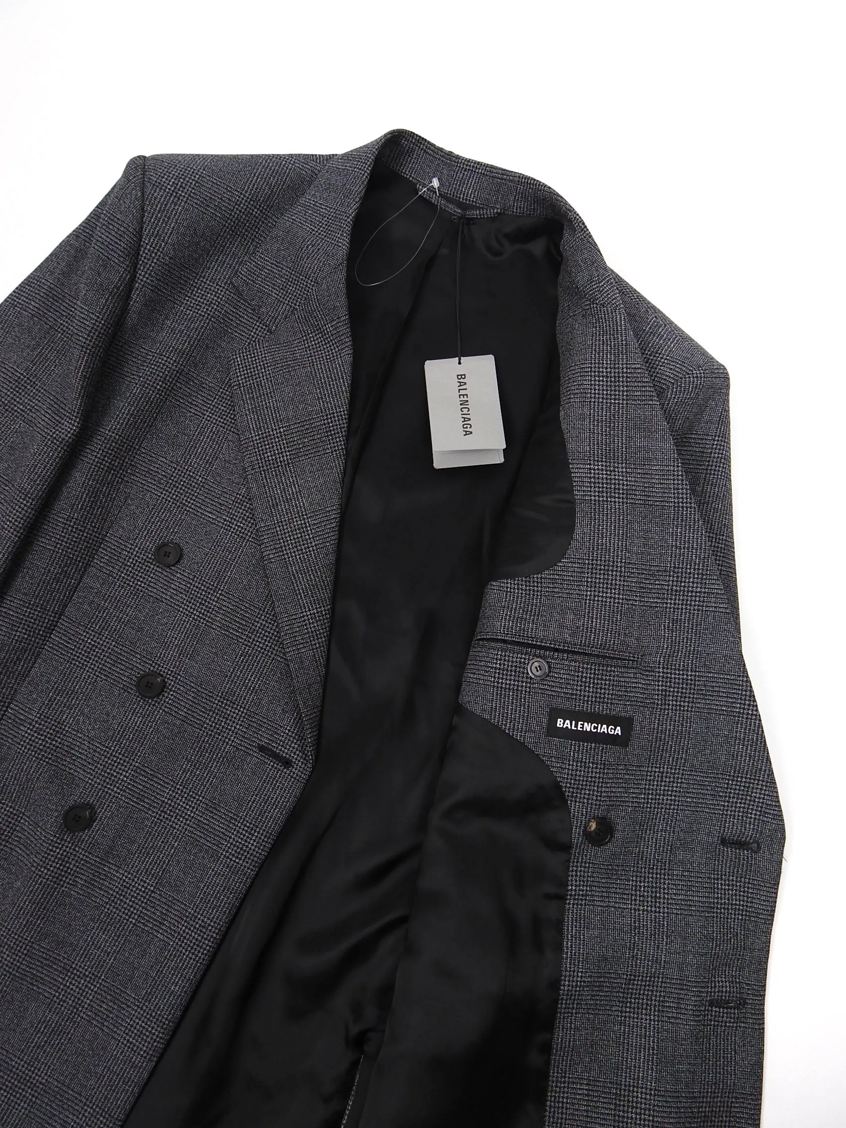 Balenciaga Oversized Check Blazer Size 48