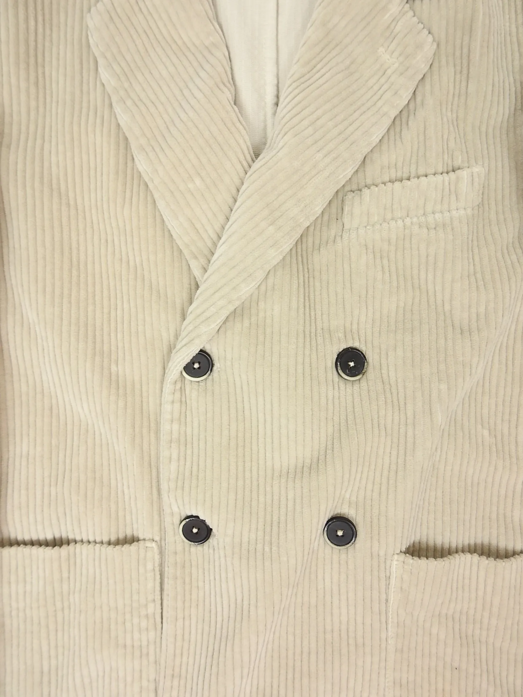 Barena Venezia Corduroy Double Breasted Blazer Size 48