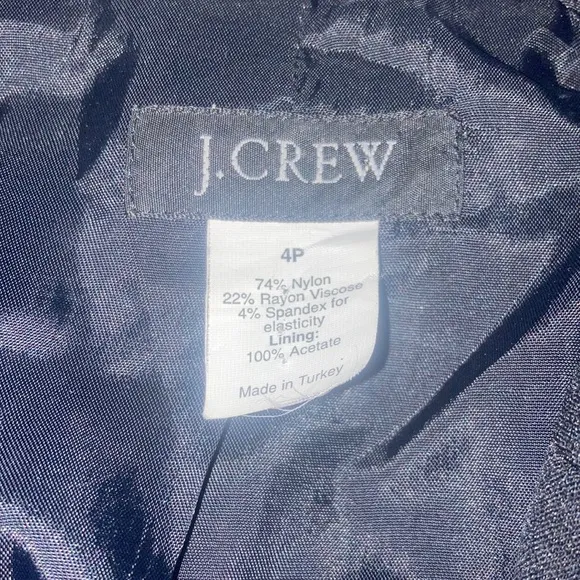 Basic Black J. Crew Blazer Jacket Size 4P