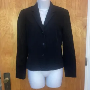 Basic Black J. Crew Blazer Jacket Size 4P