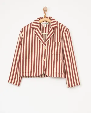 Bernay Jacket in Auburn Stripe