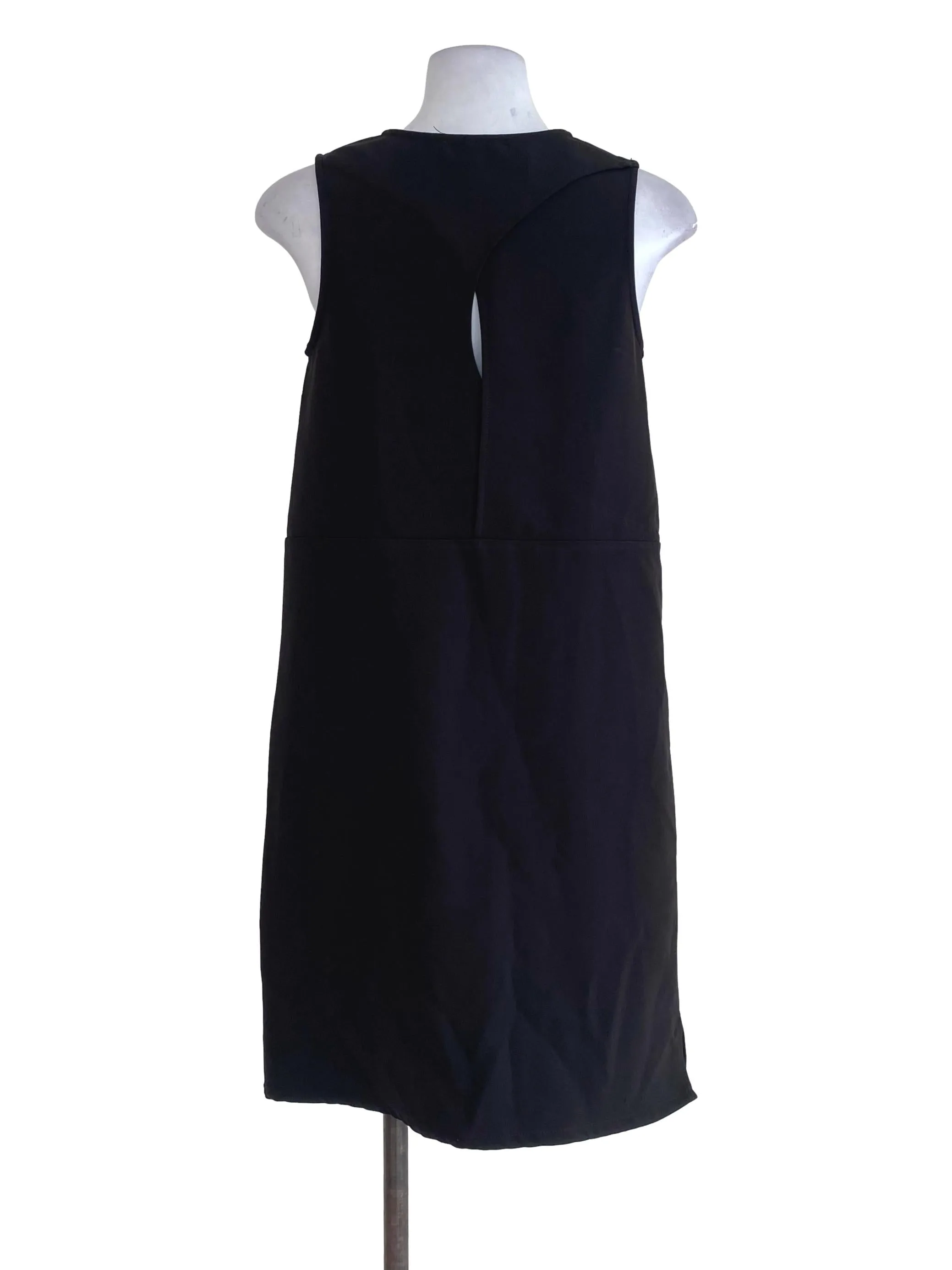 Black Plain Shift Dress