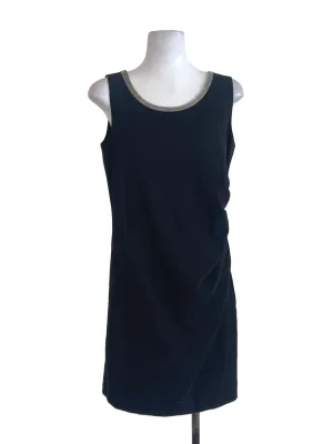 Black Plain Shift Dress