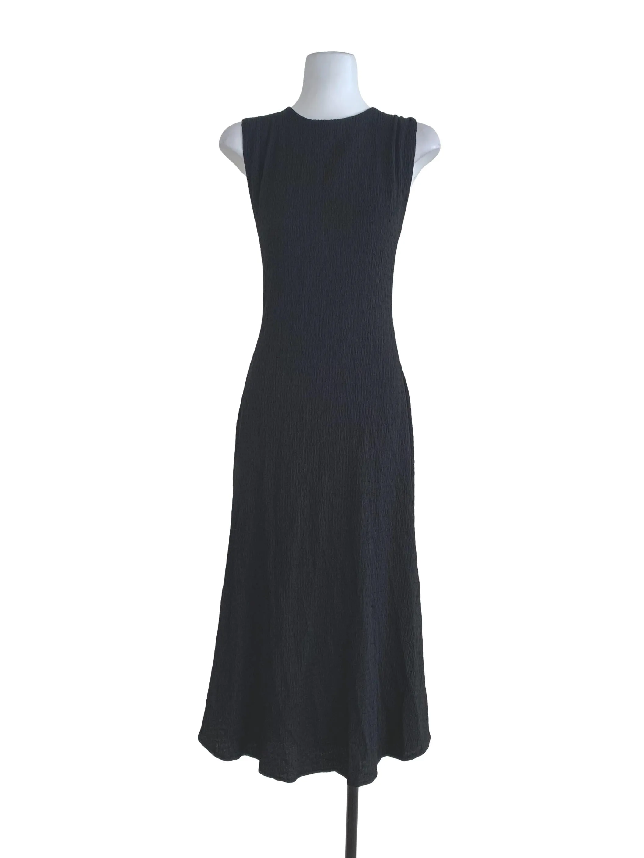 Black Plain Shift Dress