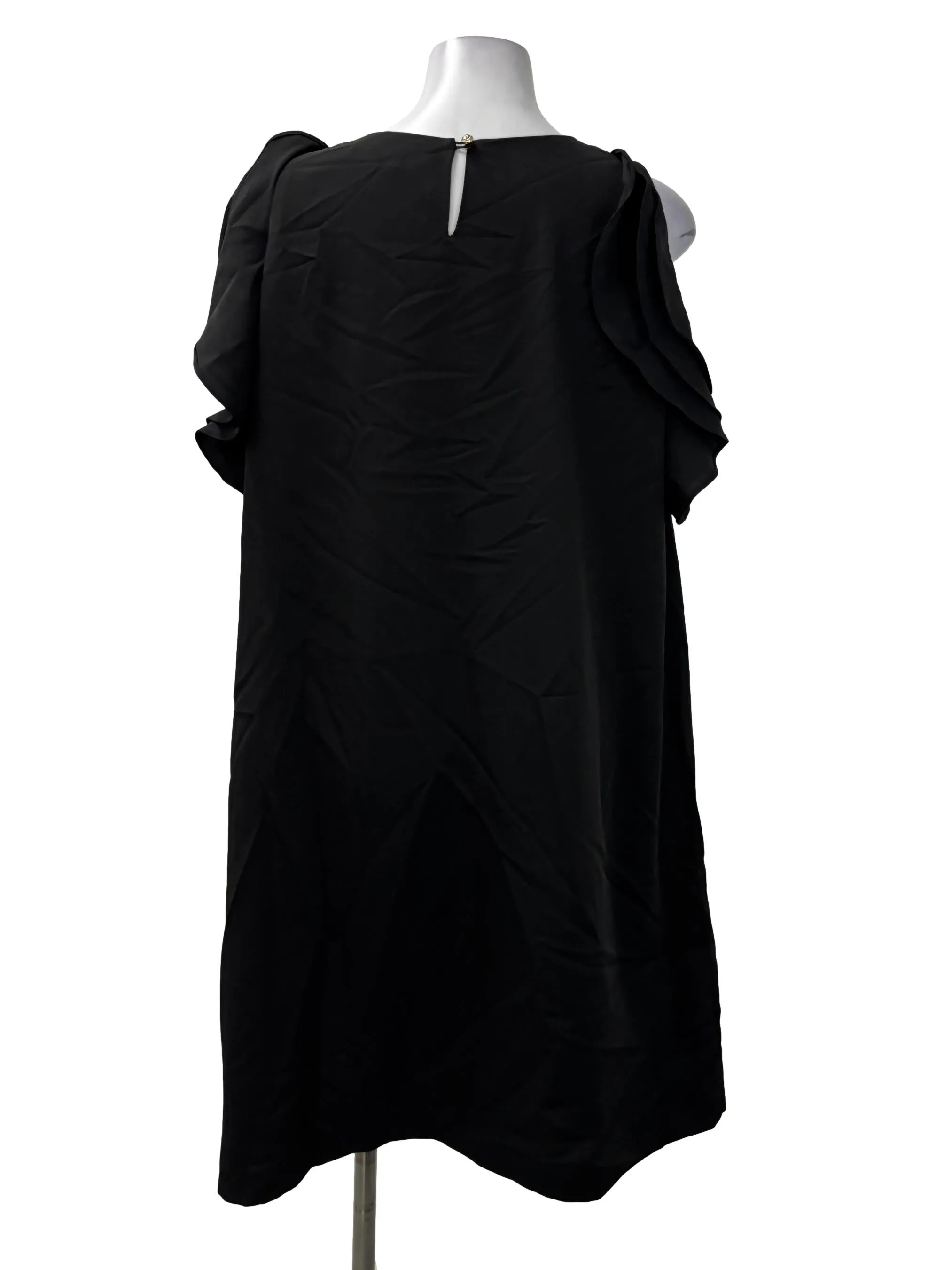 Black Roundneck Shift Dress