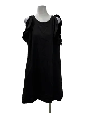 Black Roundneck Shift Dress