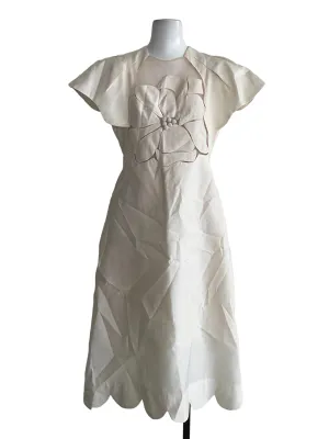 Black Sided Button Shift Dress