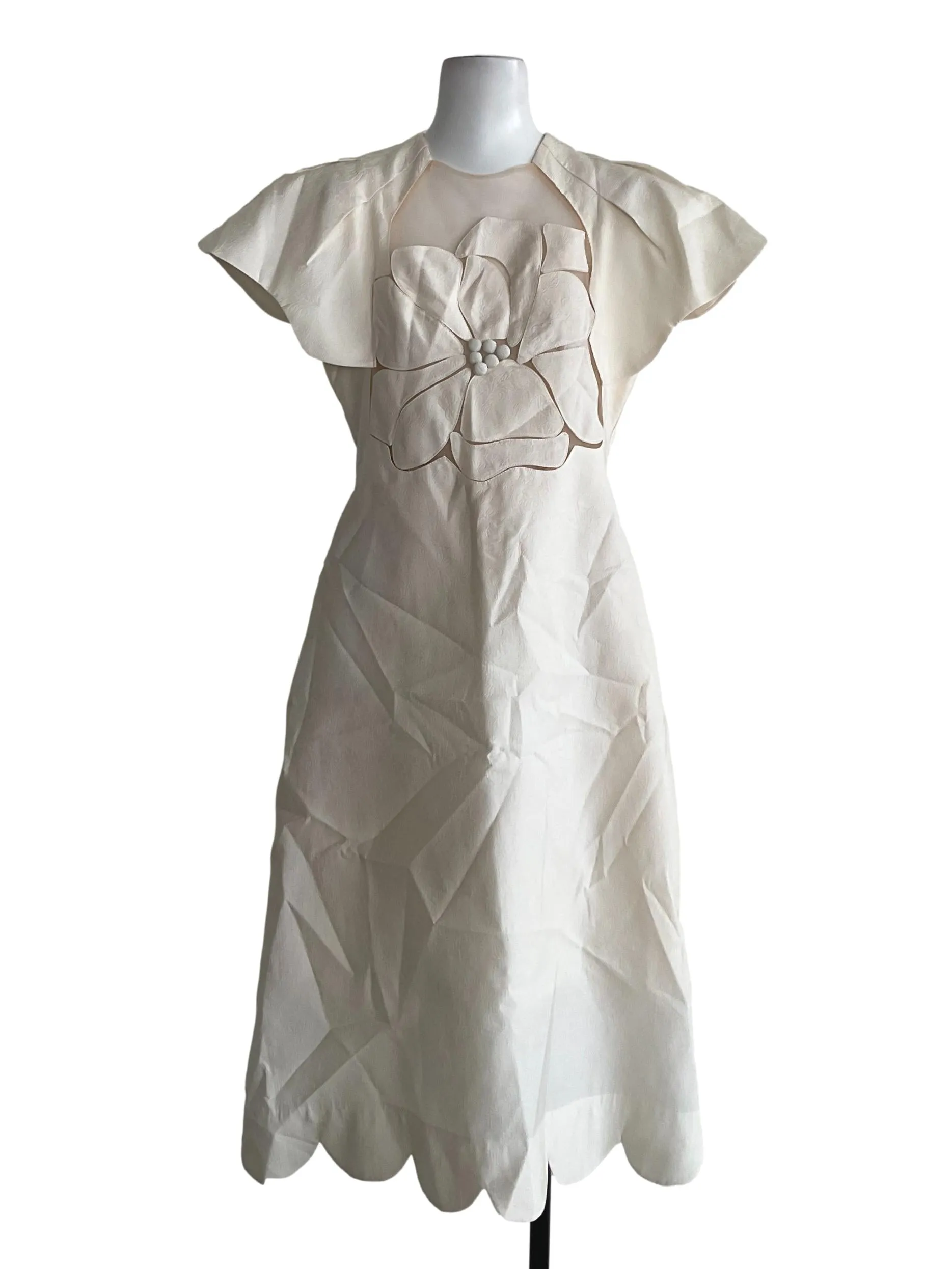 Black Sided Button Shift Dress