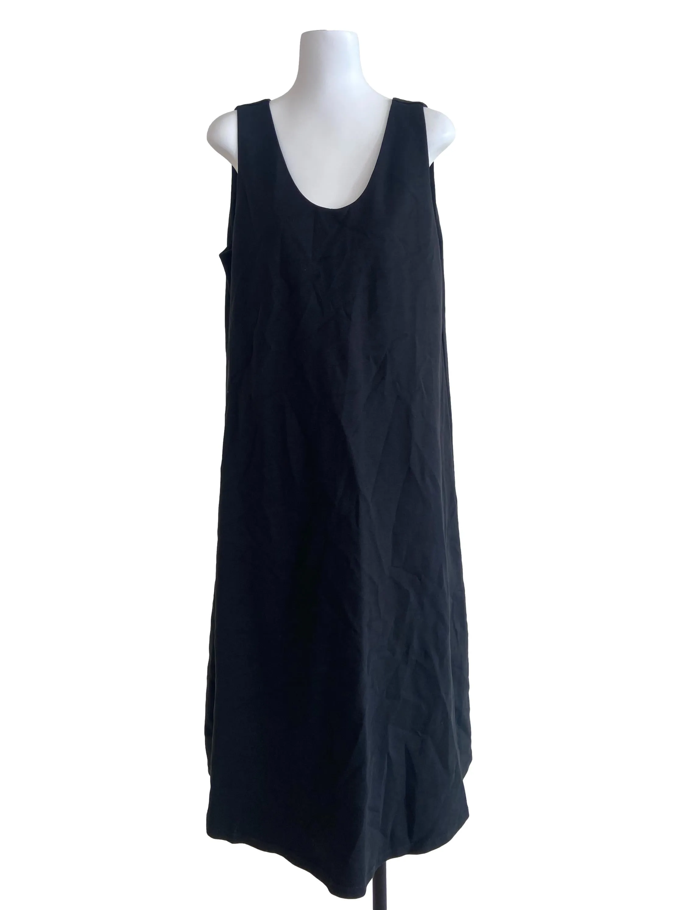 Black Twill Shift Dress TCL