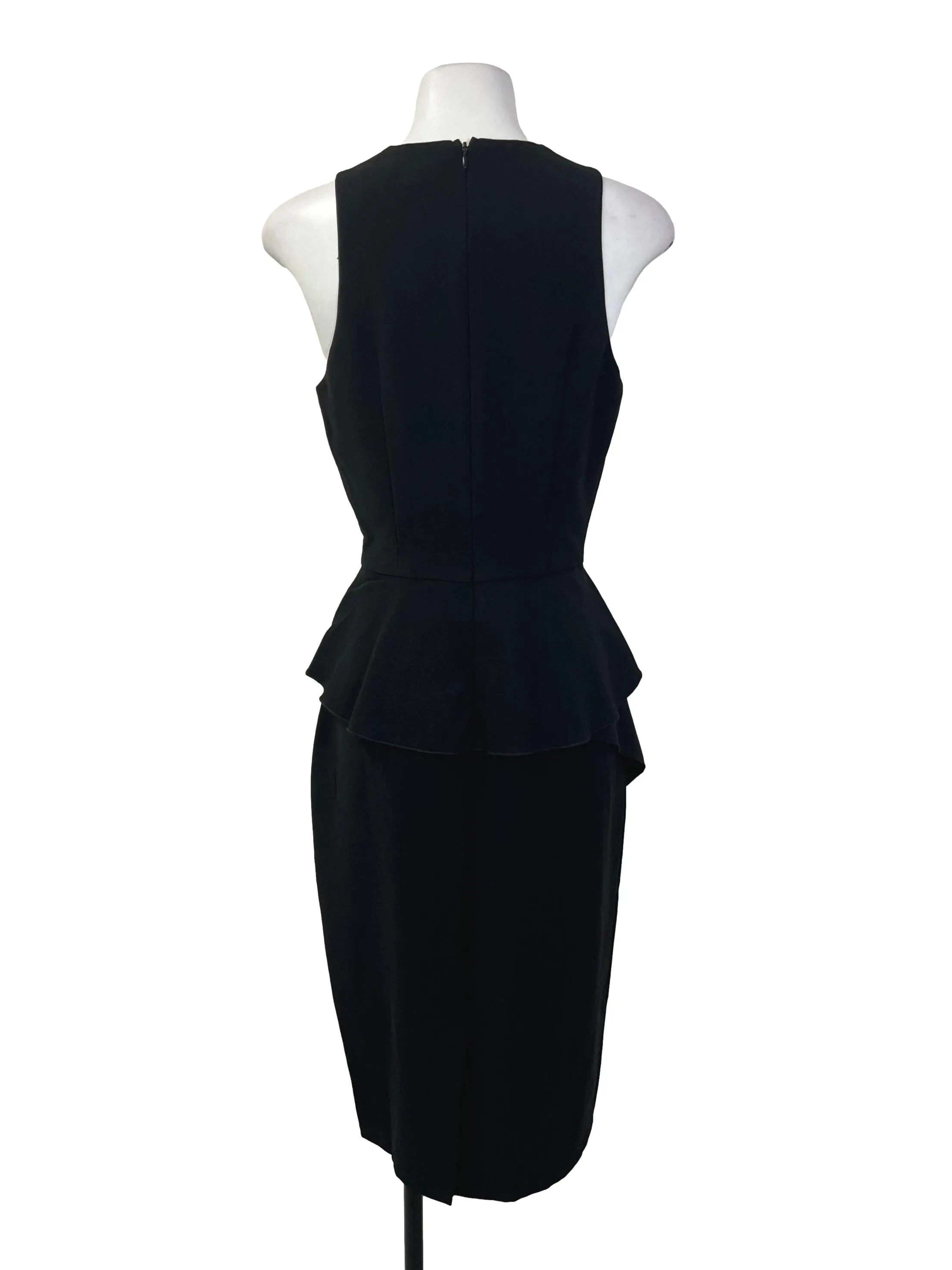 Black V Neck Shift Dress