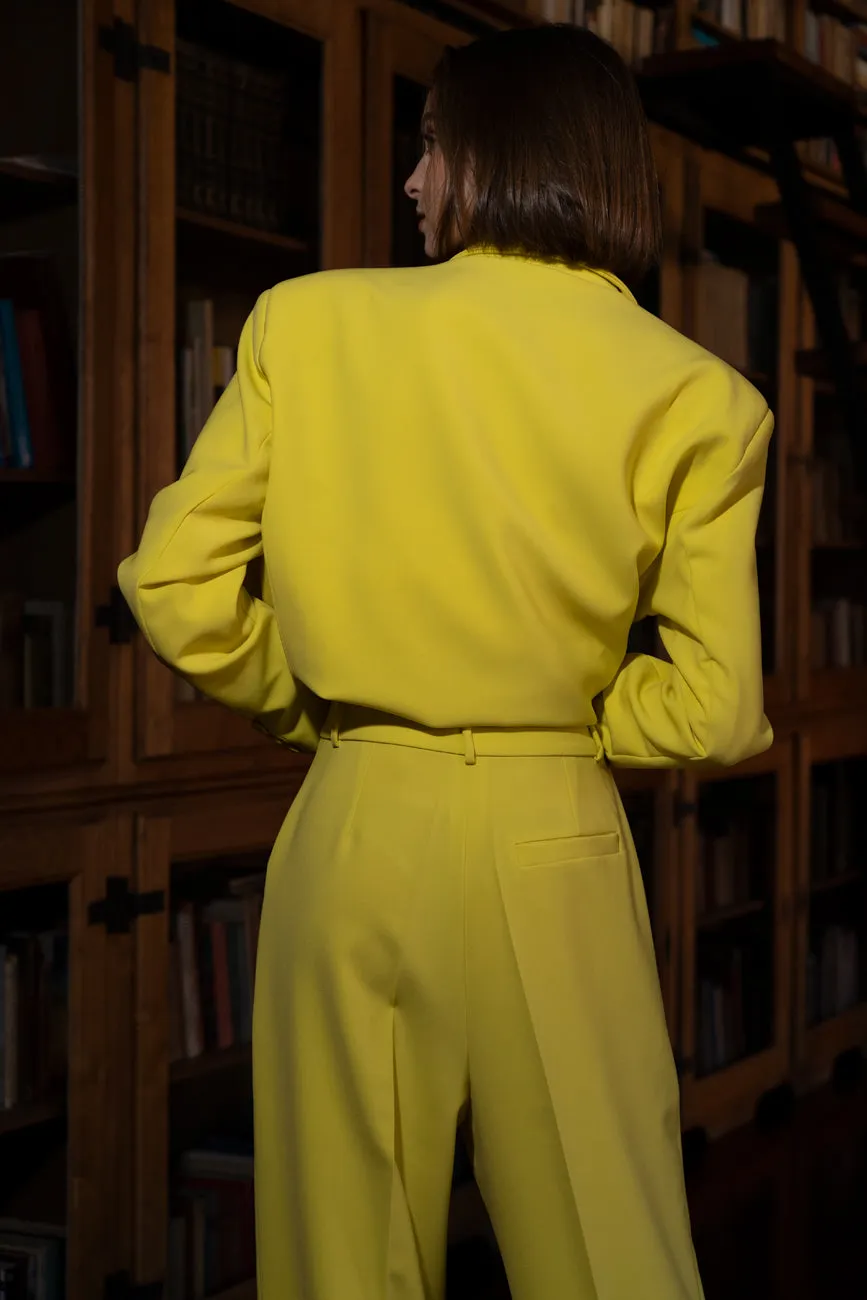 BLAZER OVERSIZED AMARELO LIMA