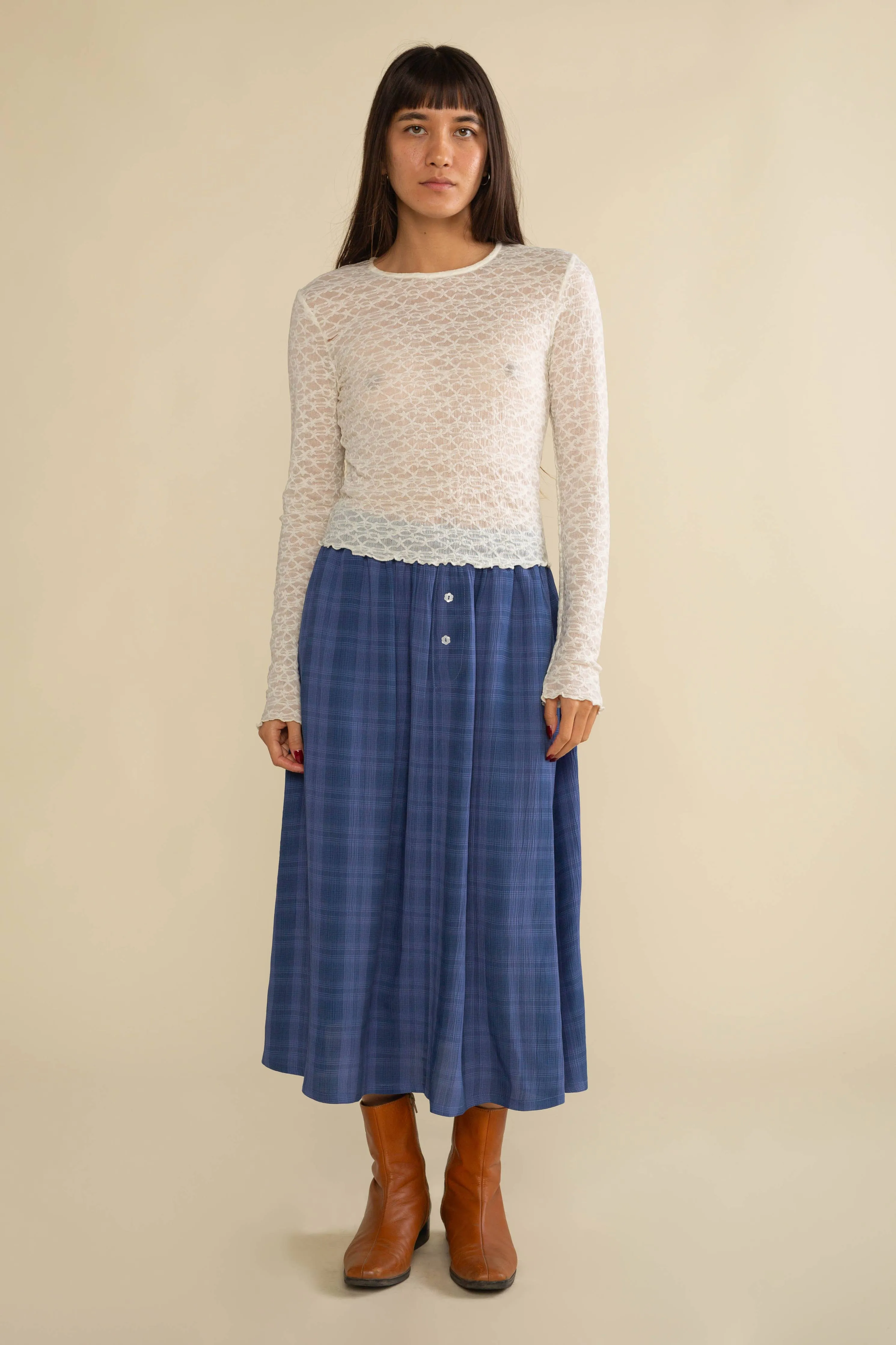 Bleu Cheese Midi Skirt