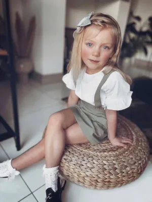 Blouse & Pinafore Skirt