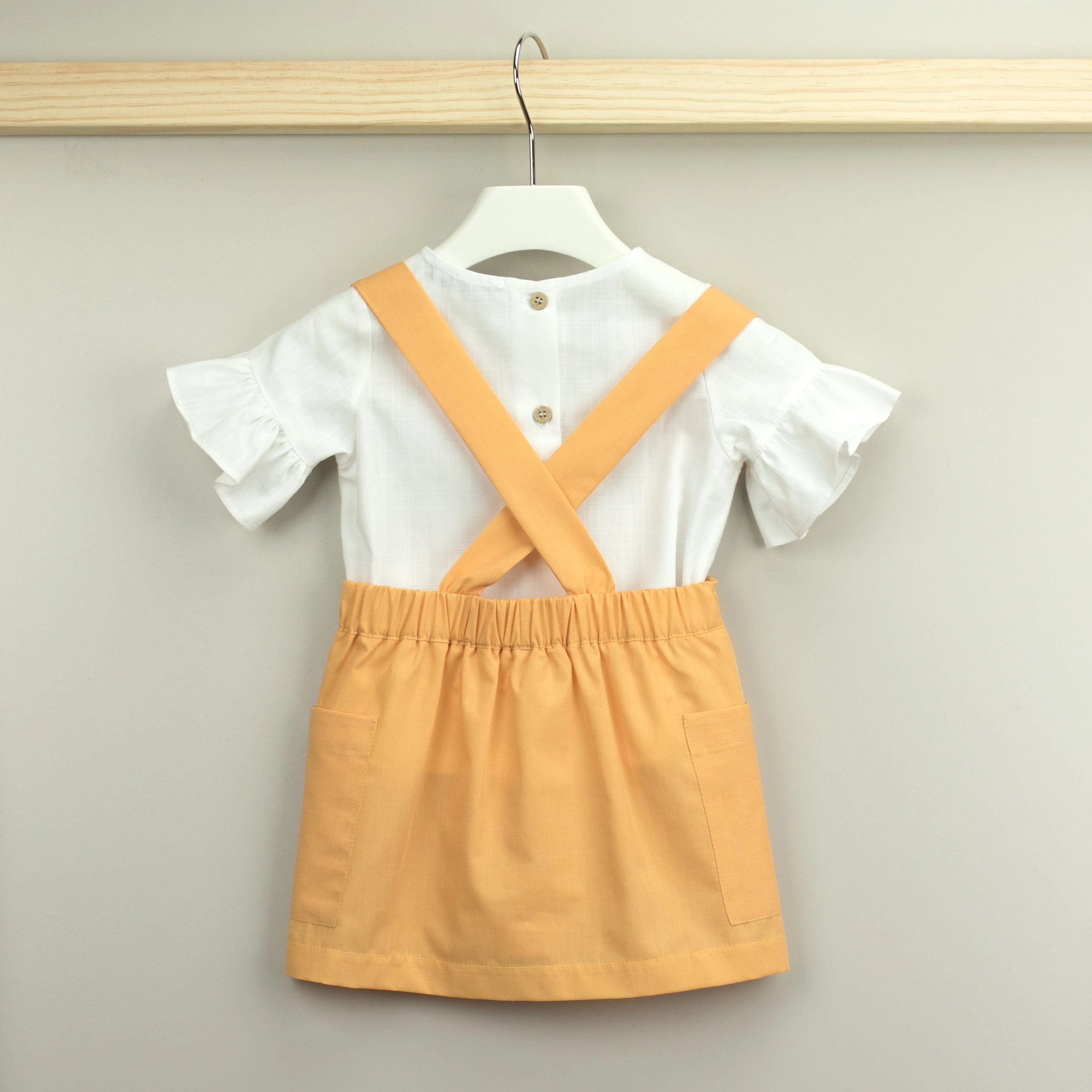 Blouse & Pinafore Skirt