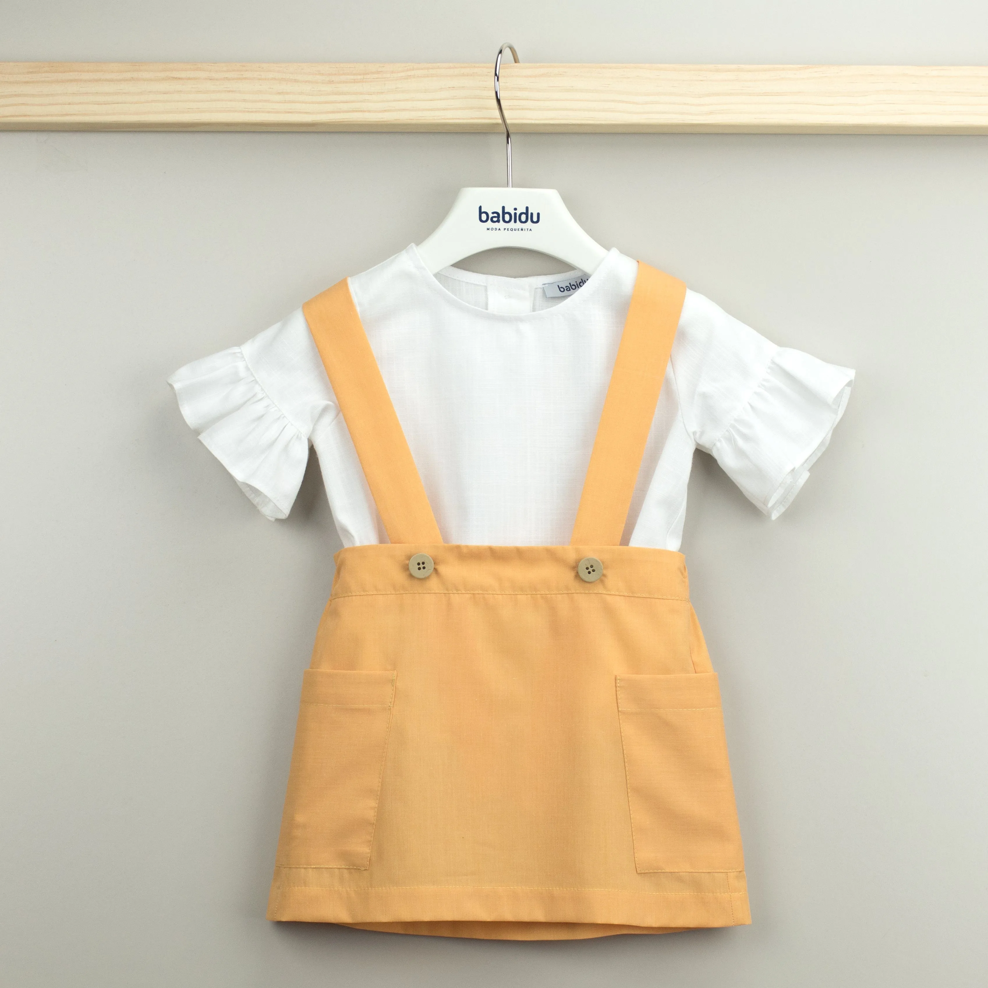 Blouse & Pinafore Skirt