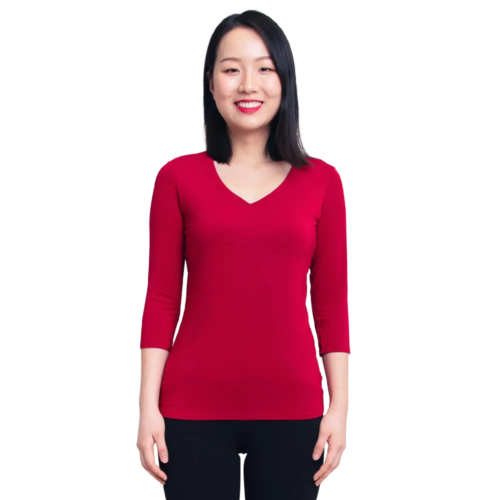 Blue Sky Mia Top - Lipstick