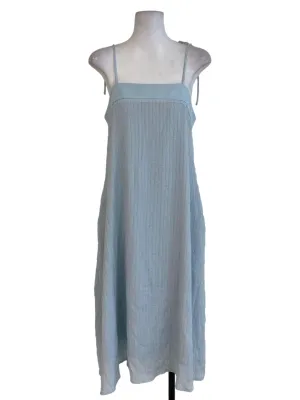 Blue Textured Shift Dress