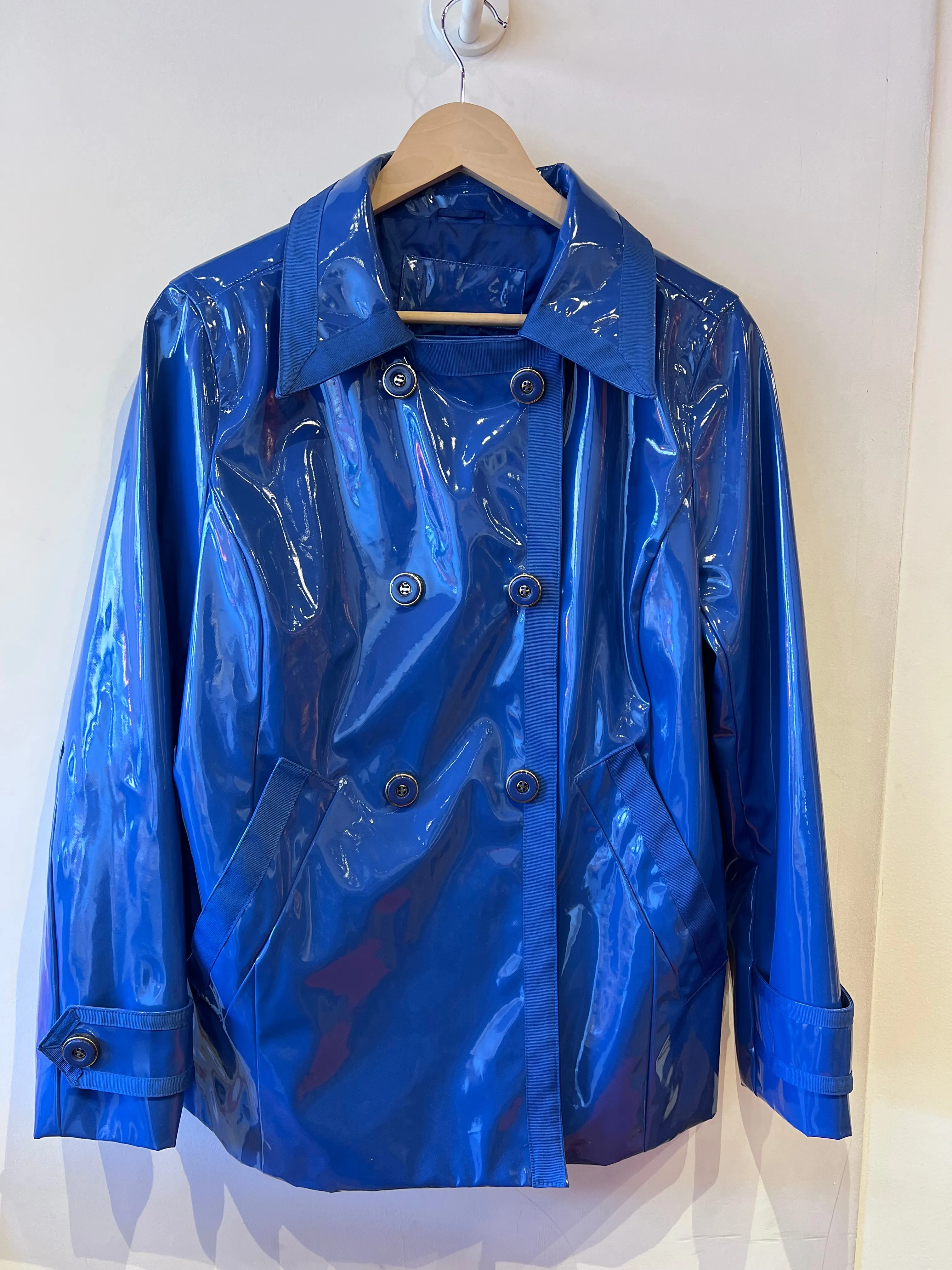 Blue Vinyl Jacket