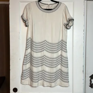 Boden shift dress with side zipper short sleeve