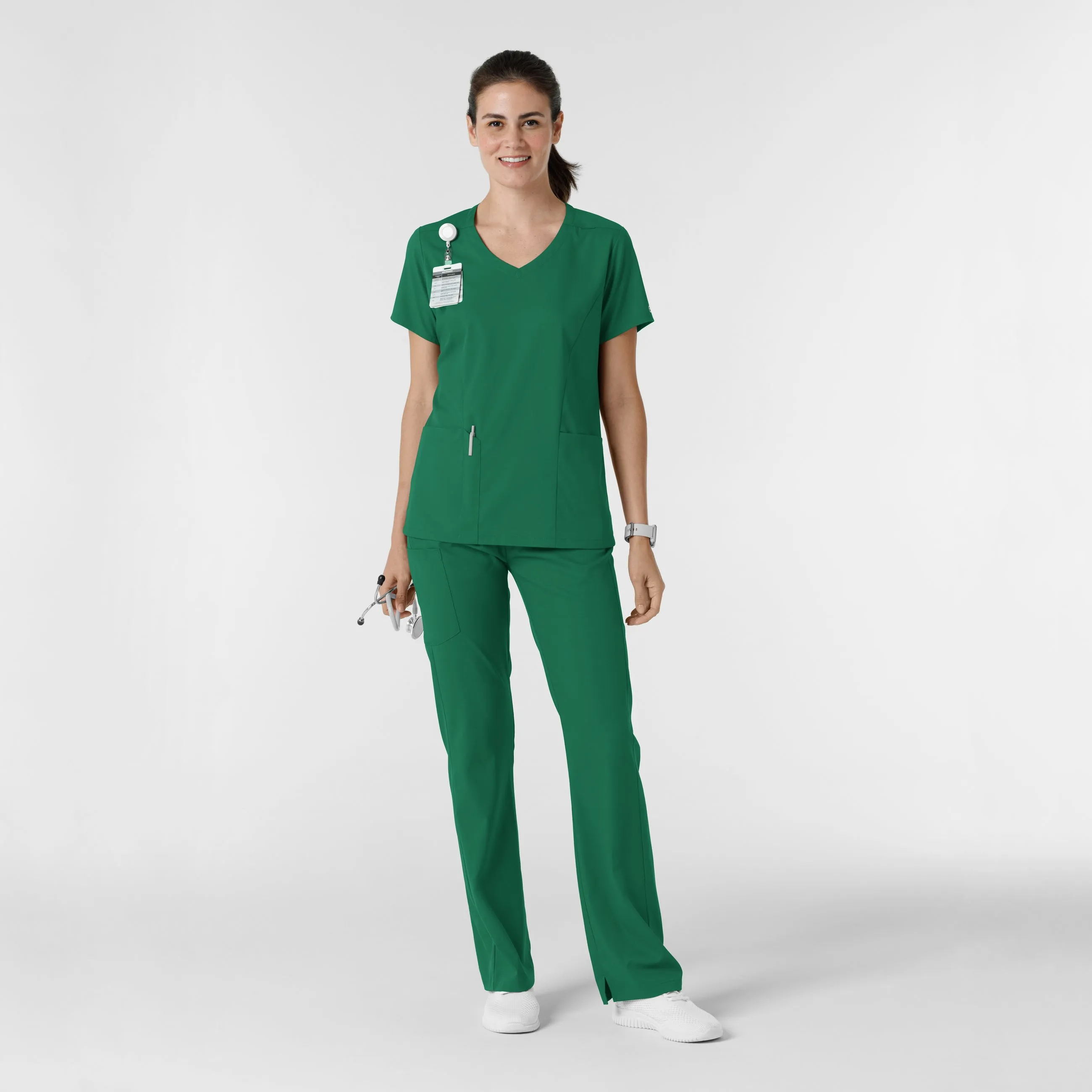 Boundless 5251 Bootcut Scrub Pants Hunter