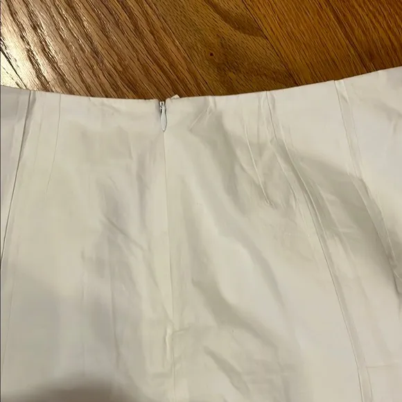 Brooks Brother cotton pleated skirt hidden side entry zipper