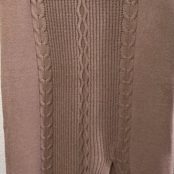 Calvin Klein Women's Cable-Knit Pull-On Midi Skirt Size L