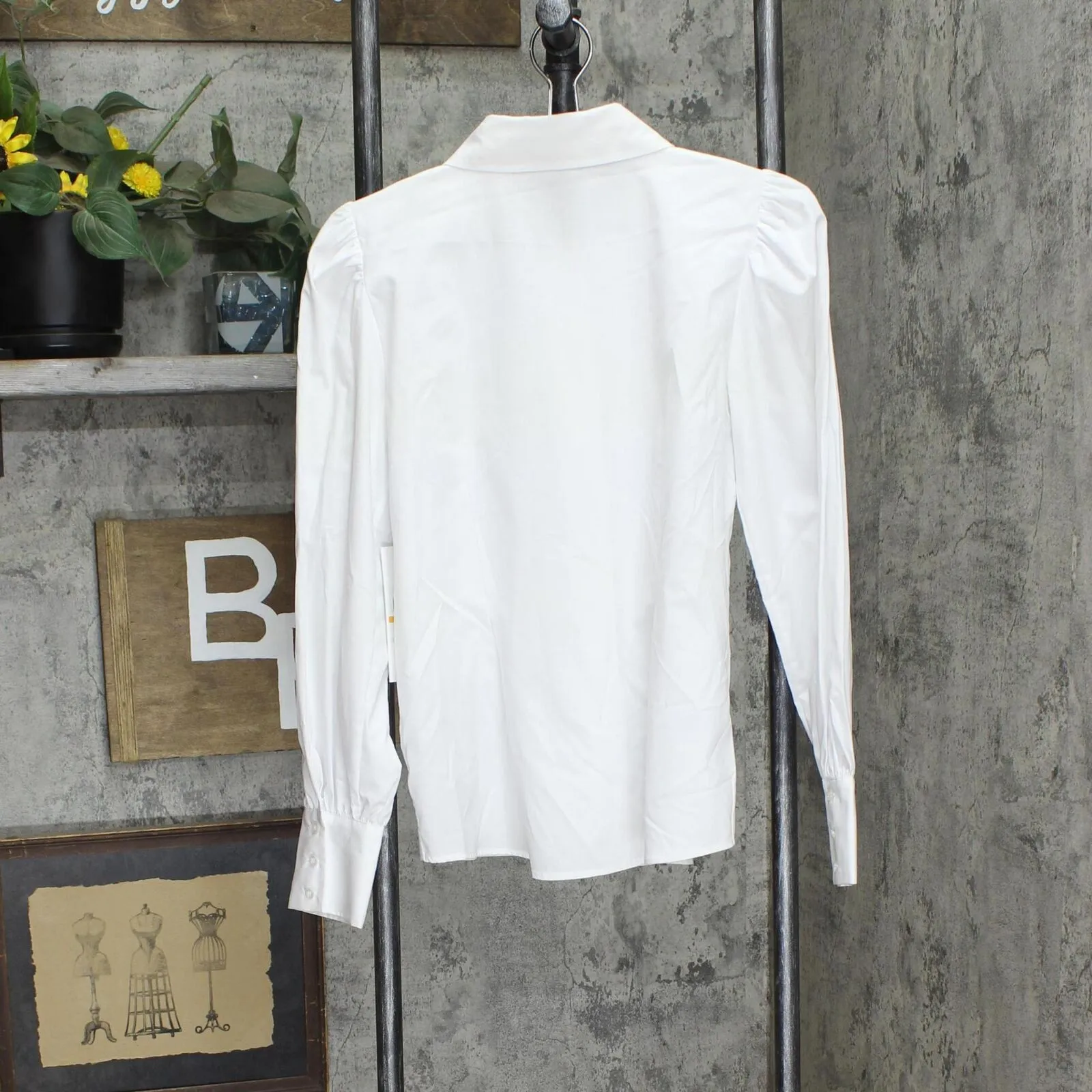 Calvin Klein Women's Collared Cotton Button-Down Blouse S37TB99A