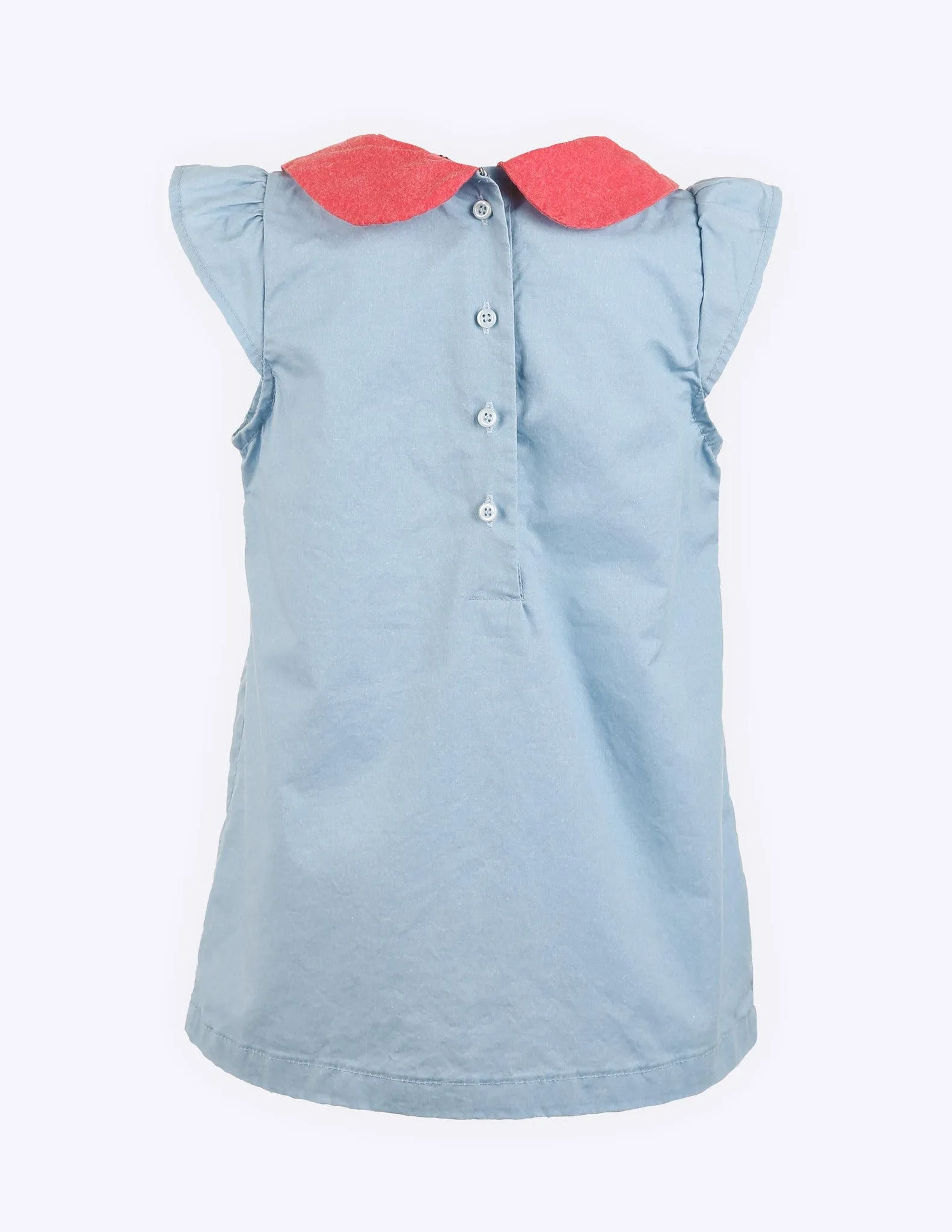 Cap Sleeve Shift Dress Blue