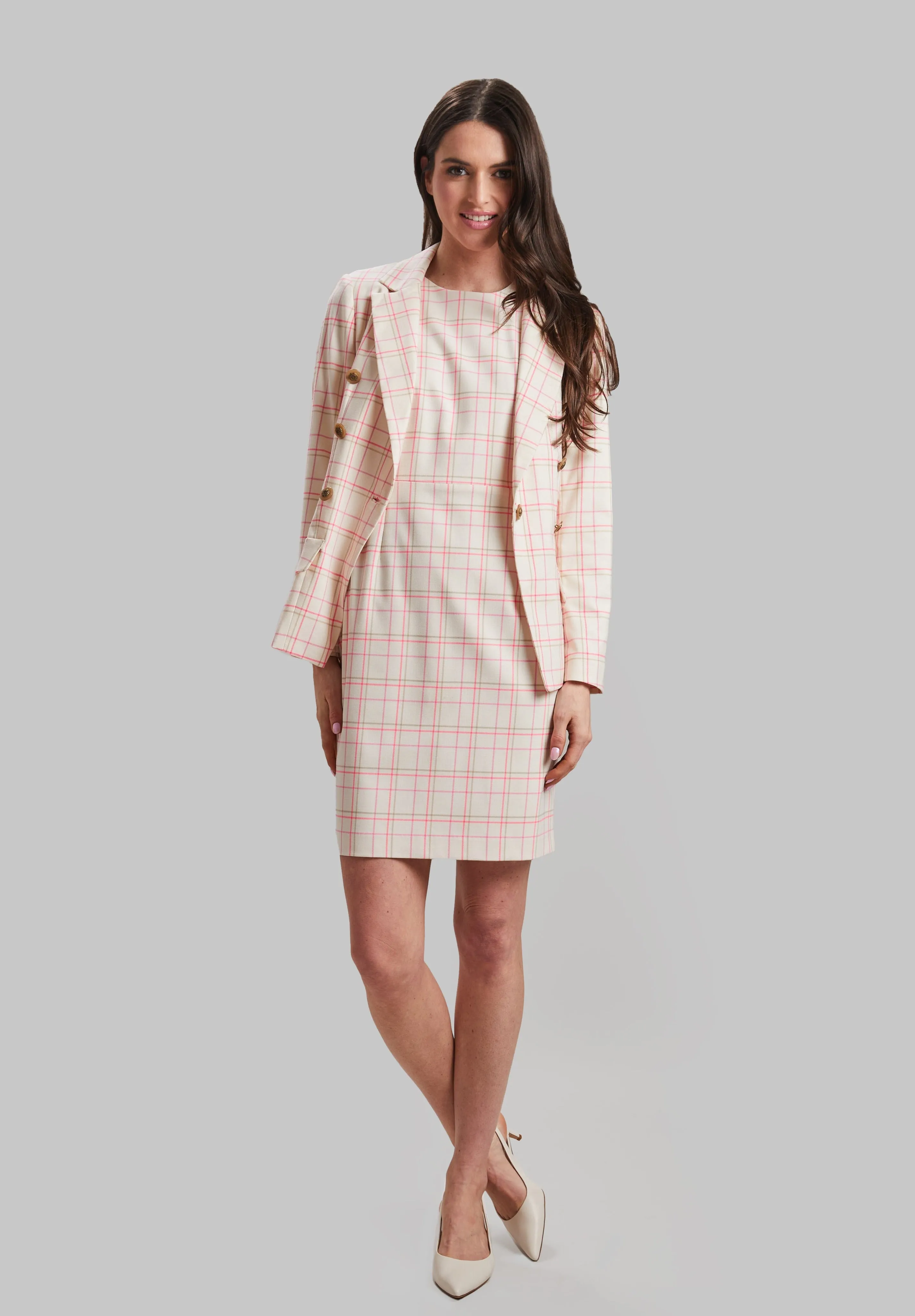 Cape Plaid Steely Jacket - FINAL SALE
