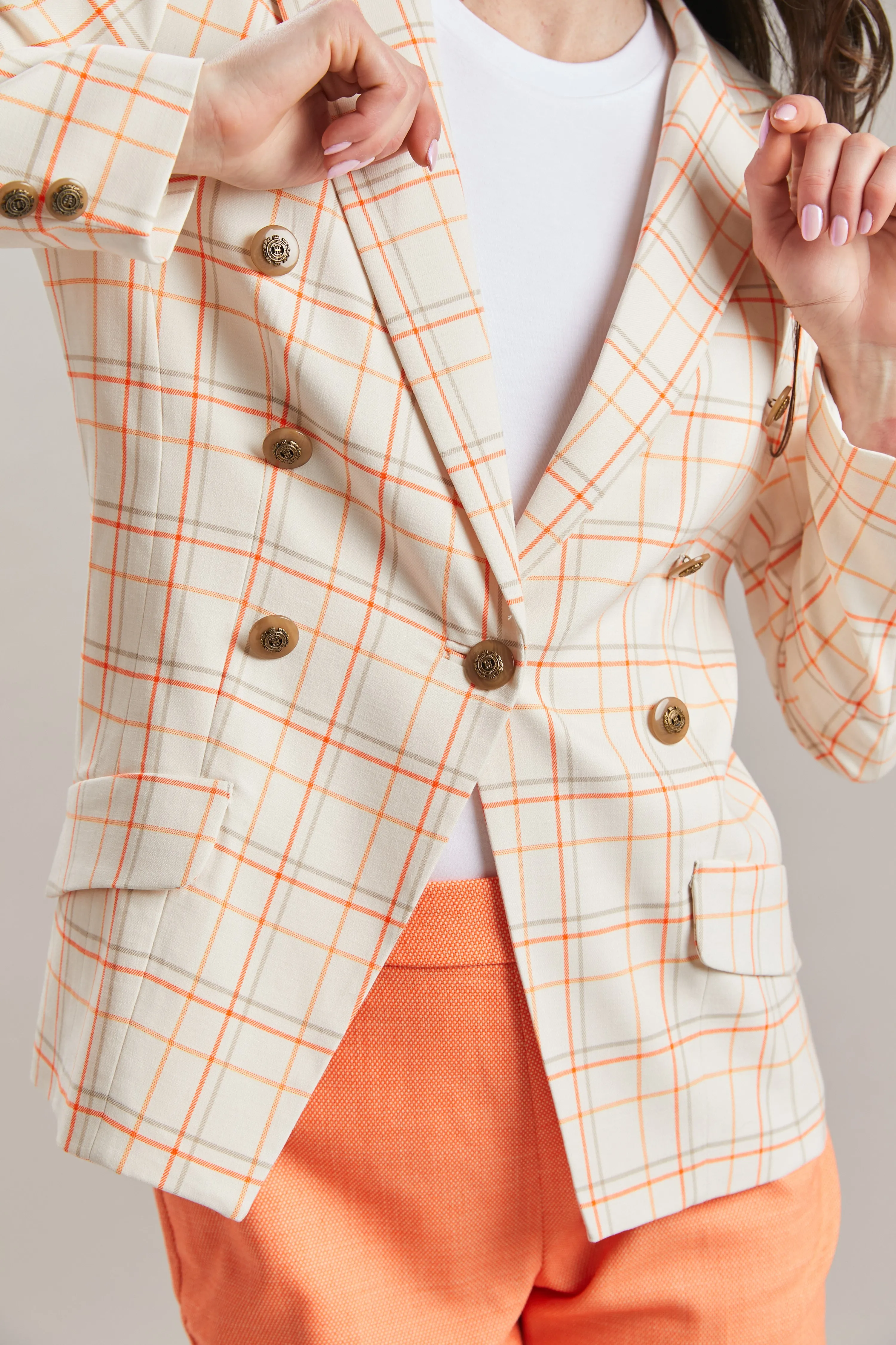 Cape Plaid Steely Jacket - FINAL SALE