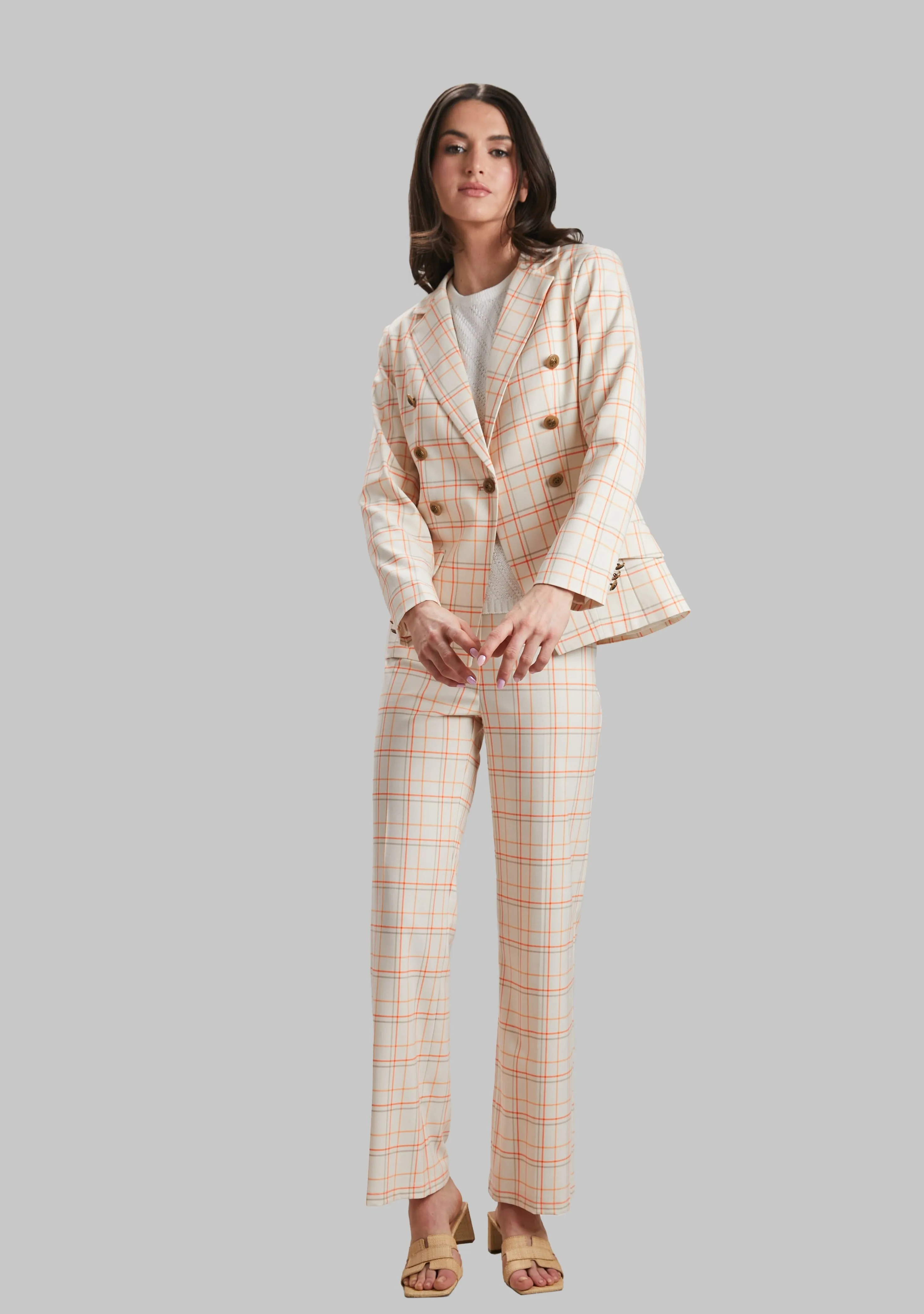 Cape Plaid Steely Jacket - FINAL SALE