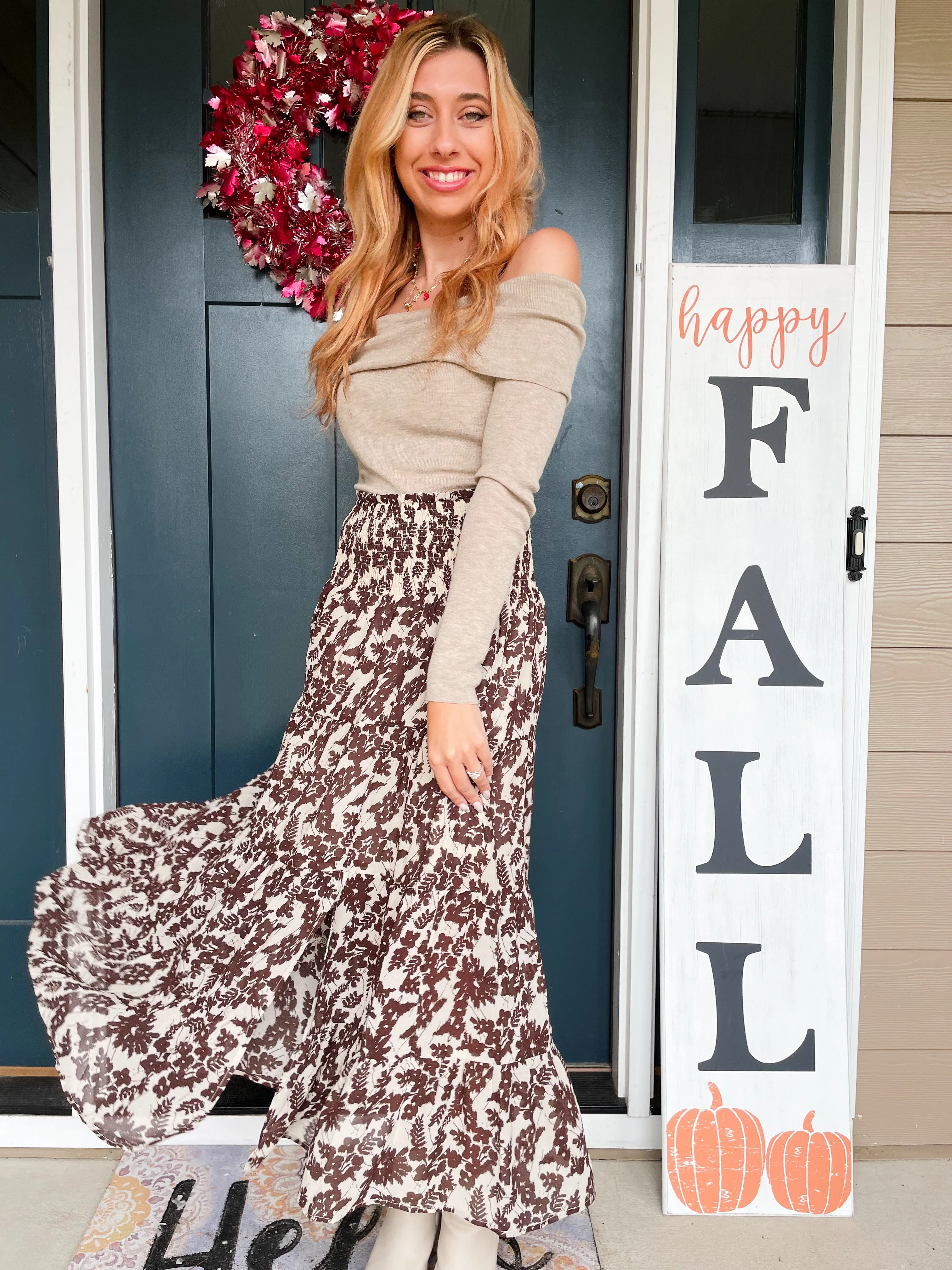 Captivating In Florals Skirt